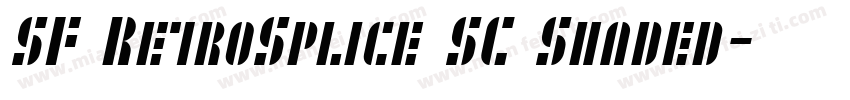 SF RetroSplice SC Shaded字体转换